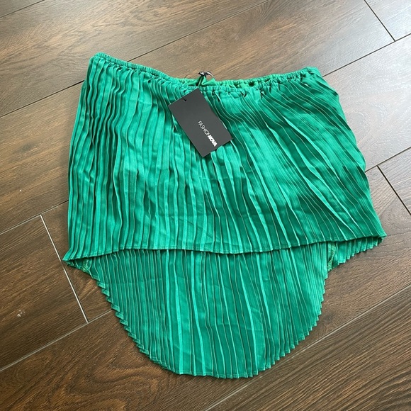 NWT fashion nova conpleat cutie pant set Kelly green - Picture 6 of 8